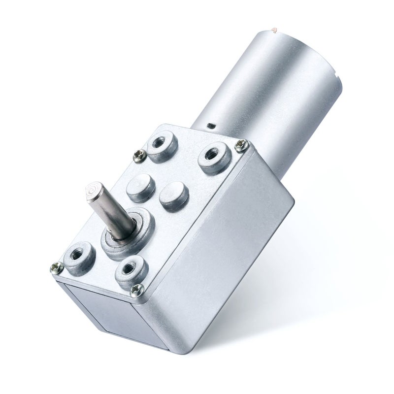 Greartisan DC 12V 11RPM Turbo Worm Geared Motor High Torque Turbine Worm Gear Box Reduction Motor 6mm Shaft JSX950-370 - Image 1